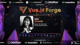 Vuejs Forge 2024 Maya Shavin  Build a Smart Chat App with Vue AI and Serverless Function [upl. by Eellac]