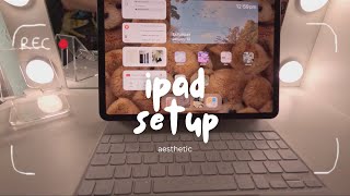 aesthetic ios17 iPad customization  cute widgets howto custom icons 2024 reset makeover [upl. by Kceb]