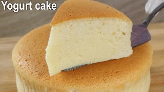 Soft and Fluffy yogurt cake Recipe  How to make Souffle Yogurt Cake [upl. by Karrah]