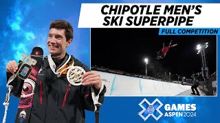 Chipotle Men’s Ski SuperPipe FULL COMPETITION  X Games Aspen 2024 [upl. by Preston]