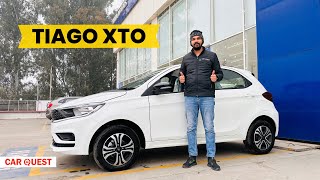 2024 Tata Tiago XTO Detailed Walkaround  Car Quest [upl. by Tandy692]