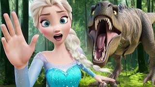 Frozen Elsa  TREX ATTACK [upl. by Aikit]