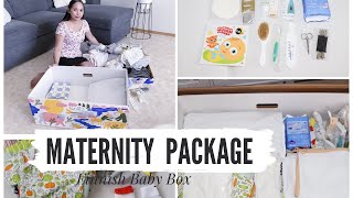 UNBOXING Finnish Maternity Package  Finnish Baby Box  äitiyspakkaus  Meu amp Mea [upl. by Inajna]