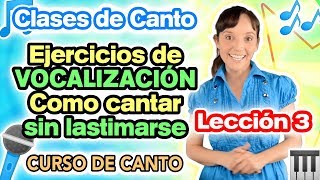 Clases de Canto Lección 3 Ejercicios de VOCALIZACIÓN con TROMPETILLA  CECI SUAREZ Curso de Canto [upl. by Nodnarg597]