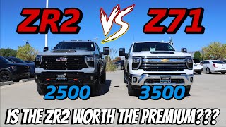 2024 Chevy Silverado 2500 ZR2 Vs 3500 Z71 How Much BIGGER Is the ZR2 [upl. by Mcintyre]