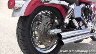 Used 2002 Harley Davidson FXDL Dyna Low Rider Motorcycle  Loud Exhaust [upl. by Arhna803]