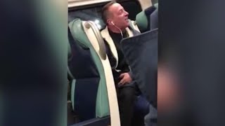 White man calls 2 black women quotMonkeysquot on New York train hodgetwins [upl. by Naloj]