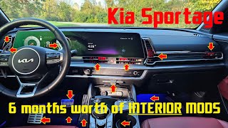 Kia Sportage  6 months worth of INTERIOR MODS [upl. by Jayson]