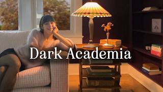 The Vibey Dark Academia Living Room Makeover of my dreams  Part 1 [upl. by Marmaduke]