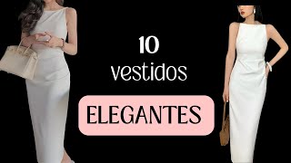 LOS 10 VESTIDOS MÁS ELEGANTES PARA FIESTAS Y EVENTOS [upl. by Nylaras]