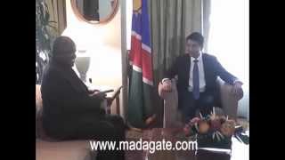 Andry Rajoelina et Hifipukenye Pohamba 25 septembre 2013 [upl. by Oecam]