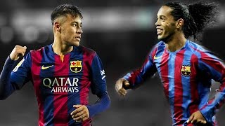 Neymar Jr vs Ronaldinho ● Best Skills ● FC Barcelona  HD [upl. by Joby]