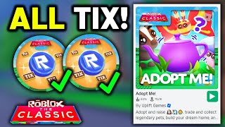 ALL 10 TIX LOCATIONS in ADOPT ME Roblox Classic Event [upl. by Gudren415]