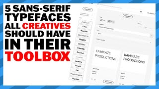 5 SansSerif Typeface All Creative Should Have In Their Toolbox [upl. by Gav]