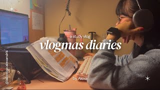 vlogmas diaries ep 4 basically a study vlog because Im a uni student and exam season is close [upl. by Craddock]