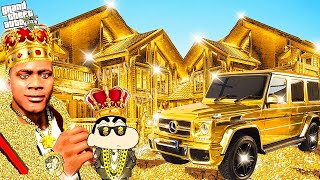 FRANKLIN TOUCH ANYTHING TURNS INTO A GOLD  EVERYTHING FREE IN GTA 5 [upl. by Karrah]