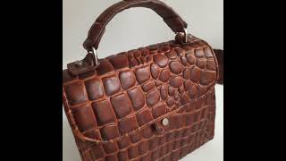 Petralove Liebeskind Glendale leather mini handbag in brown croco style [upl. by Roice802]