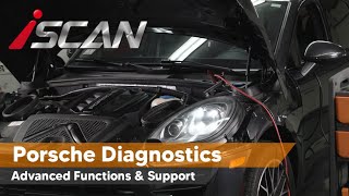 iSCAN Porsche Diagnostic Software  Factory Level and Advanced Support [upl. by Manuel842]