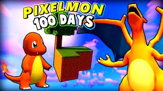 We Survived 100 Days in Skyblock as Pixelmon Rivals [upl. by Avahc]