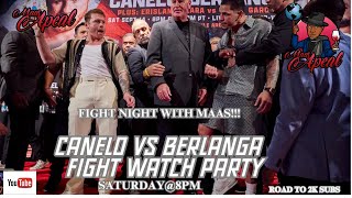 fight night with Maas Canelo vs Berlanga Fight Watch Party [upl. by Llertram645]