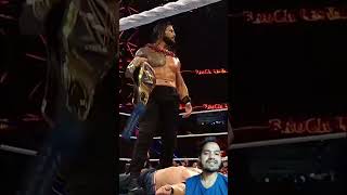 Roman Reigns vs John Cena💯👍 wweshort reels reaction video summerslam [upl. by Piane]