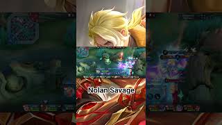 Nolan Savage Moment Mobile Legend [upl. by Aicilyhp]