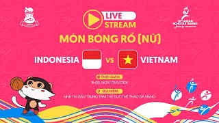 LIVE WOMENS BASKETBALL  INDONESIA VS VIETNAM  ASEAN SCHOOLS GAMES 2024 [upl. by Diad]