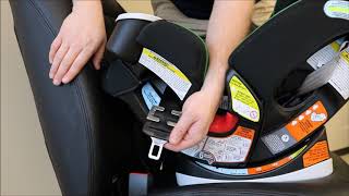 Locking Clip Installation RearFacing Car Seat [upl. by Llennyl]