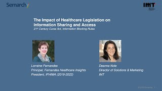 The Impact of Healthcare Legislation on Information Sharing and Access [upl. by Angelina]