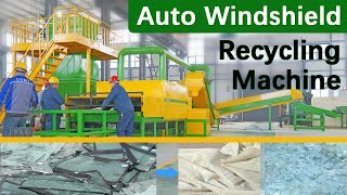 Auto Windshield Recycling Machine  PVB Glass Separation Equipment [upl. by Delahk]