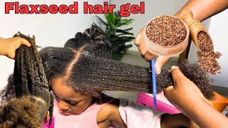 DIY  How To Make Flaxseed Gel For Hair Growth Conditioning and Detangling  Only One Ingredient [upl. by Straus220]