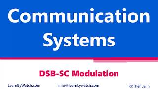 DSB SC Modulation  Hindi Urdu  Communication System by Raj Kumar Thenua [upl. by Ham]