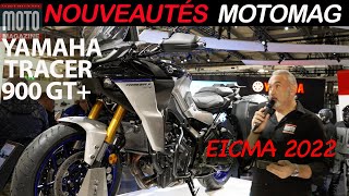 YAMAHA TRACER GT ▶︎ Nouveautés Salon de Milan Eicma 2022 [upl. by Nosnarb]