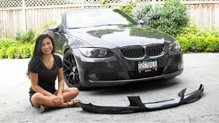 How to Install a Front Lip Spoiler  BMW 335 MTech Aero Lip DIY E92 E93 [upl. by Fransis27]