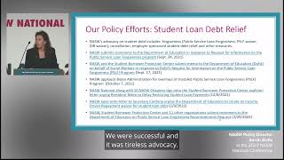 NASW Policy Efforts on Student Loan Debt Relief  National Association of Social Workers [upl. by Colvert860]