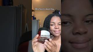 Mini twists wash day natural hair wash day wash day routine for hair growth naturalhairgrowth [upl. by Holder]