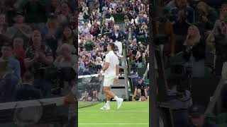 Novak playing his own tune 🎻 Wimbledon Shorts Tennis [upl. by Yrruc]