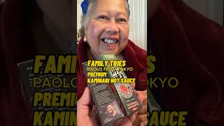 Family tries PAOLO FROM TOKYO’s HOT SAUCE [upl. by Ddat]