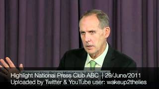 WORLD GOVERNMENT  Bob Brown wants a quotGlobal Parliament quot The National Press Club 29June2011 NWO [upl. by Bocoj]