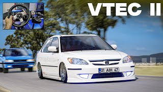 Honda Civic Vtec II ile Makaslıyoruz  ASSETTO CORSA [upl. by Are464]