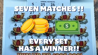 ‼️Seven Matches on King Of Cash‼️Every Set Has A Winner‼️20X the Money 💵 Georgia Lottery Tickets [upl. by Ecirtram]