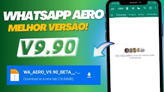 CHEGOU O NOVO WHATSAPP AERO ATUALIZADO 2024 COM FUNÇÕES DIFERENCIADAS [upl. by Ameerak]