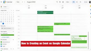 How to Creating an Event on Google Calendar [upl. by Atekin]