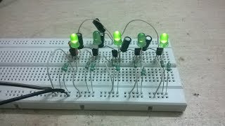 Electronics LED Chaser Circuit Using BC547 transistor [upl. by Clancy648]