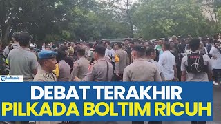 Debat Terakhir Pilkada Boltim Sulawesi Utara Ricuh Polisi Pisahkan 2 Pendukung [upl. by Rego]