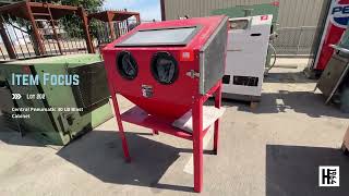 Online Auction Bid on Lot 202 Central Pneumatic 40 LB Blast Cabinet [upl. by Thibaud]