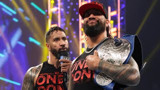 The Usos Entrance SmackDown March 11 2022  4K [upl. by Lahsiv]