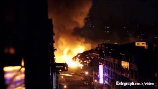 Taiwan gas explosion kills fifteen [upl. by Ebanreb]