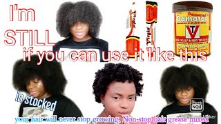 insane hair growth formulahow to use virgin hair fertilizer amp damatol hair grease for nonstop grow [upl. by Helge]