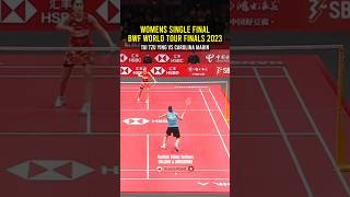 WOMENS SINGLE FINAL  BWF WORLD TOUR FINALS badminton worldtourfinal taitsuying carolinamarin [upl. by Shah684]